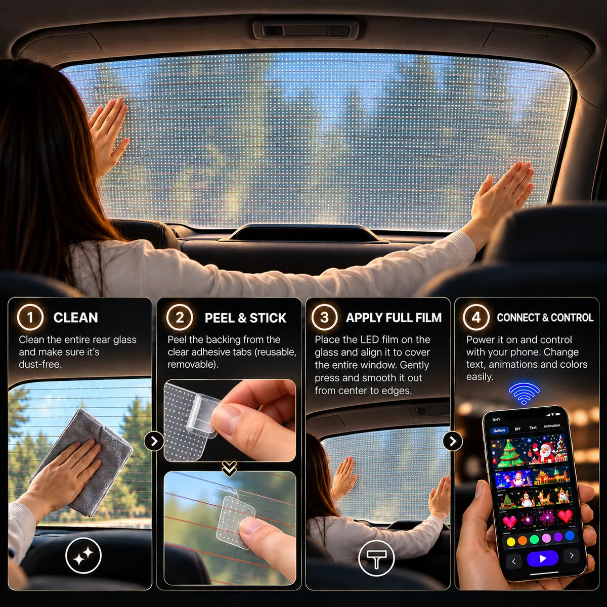 Animated Window LED Display