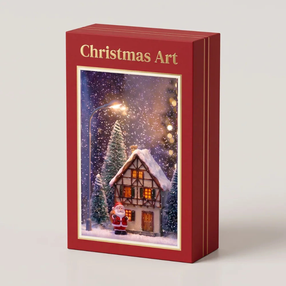 Motorized Snowfall Tabletop Holiday Lamp