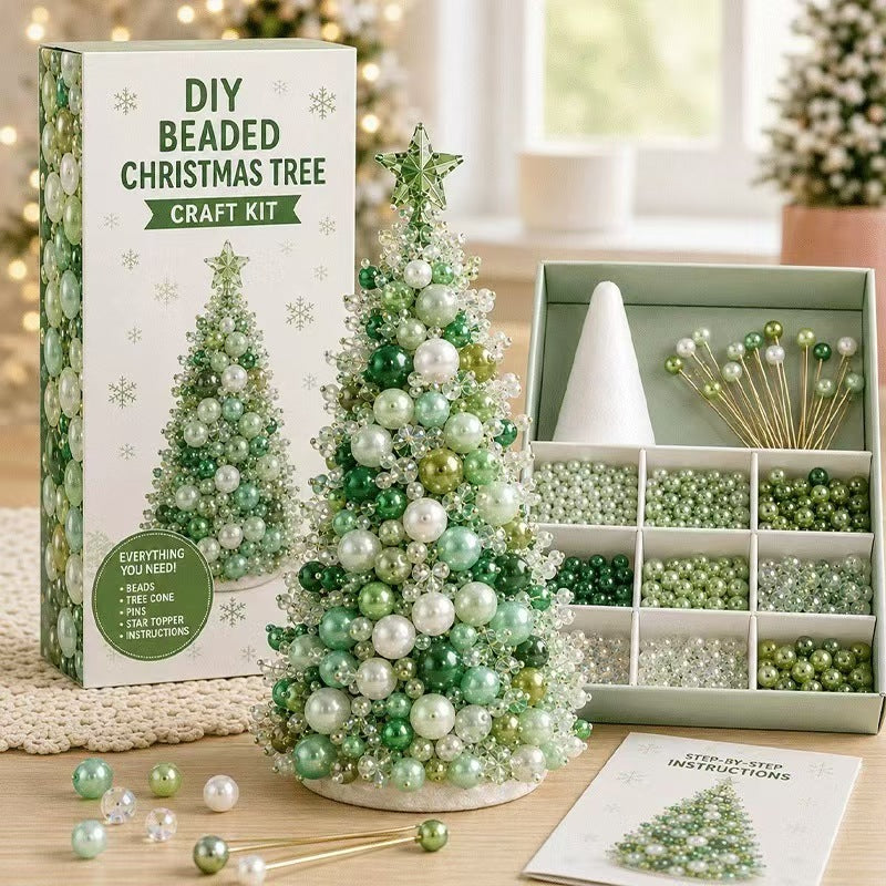 DIY Beaded Christmas Tree Craft Kit - Relaxing Festive Fun