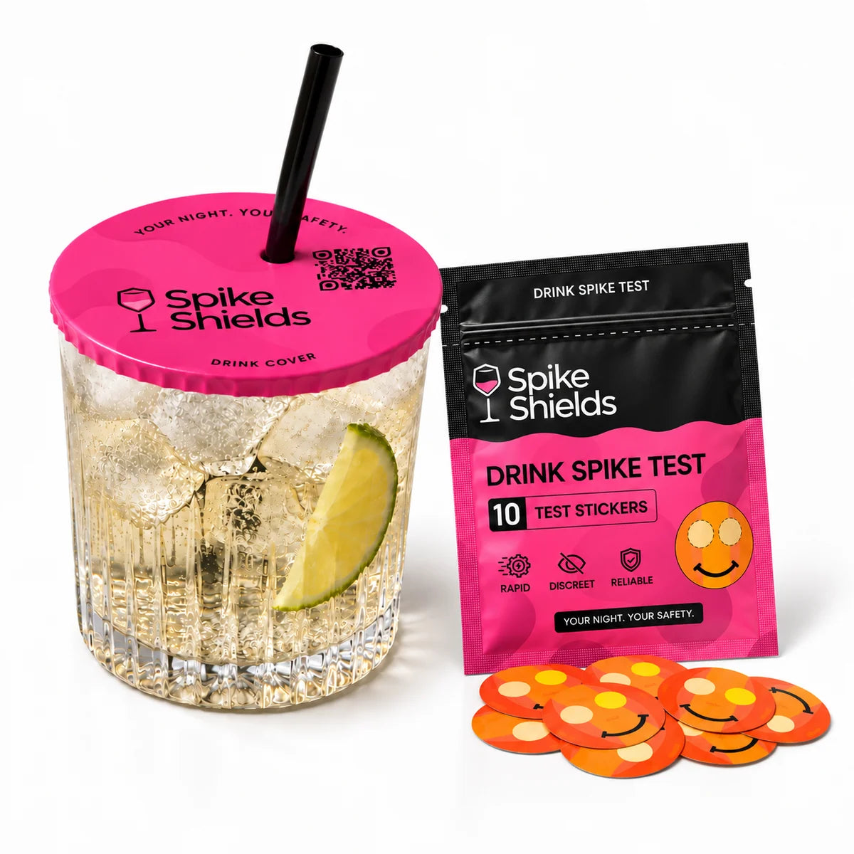 10 Pack Drink Test Stickers - Nightlife Safety