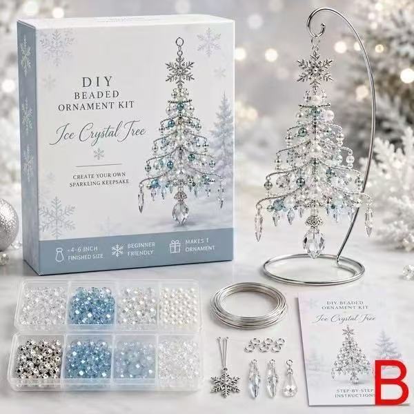 DIY Beaded Christmas Tree Craft Kit - Relaxing Festive Fun