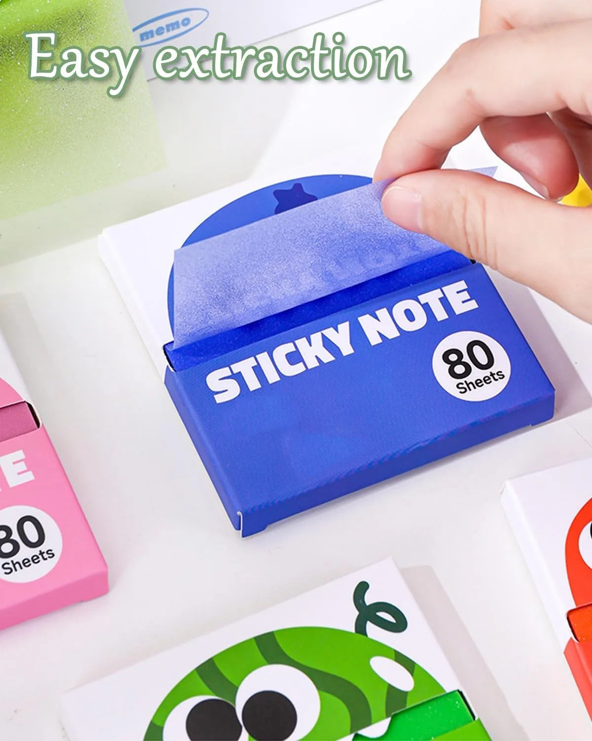 Transparent Glitter Sticky Notes