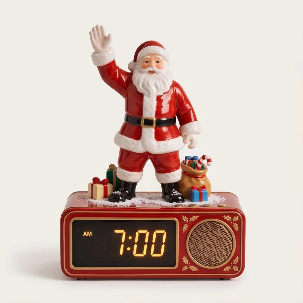 Christmas Animated Santa Holiday Alarm Clock