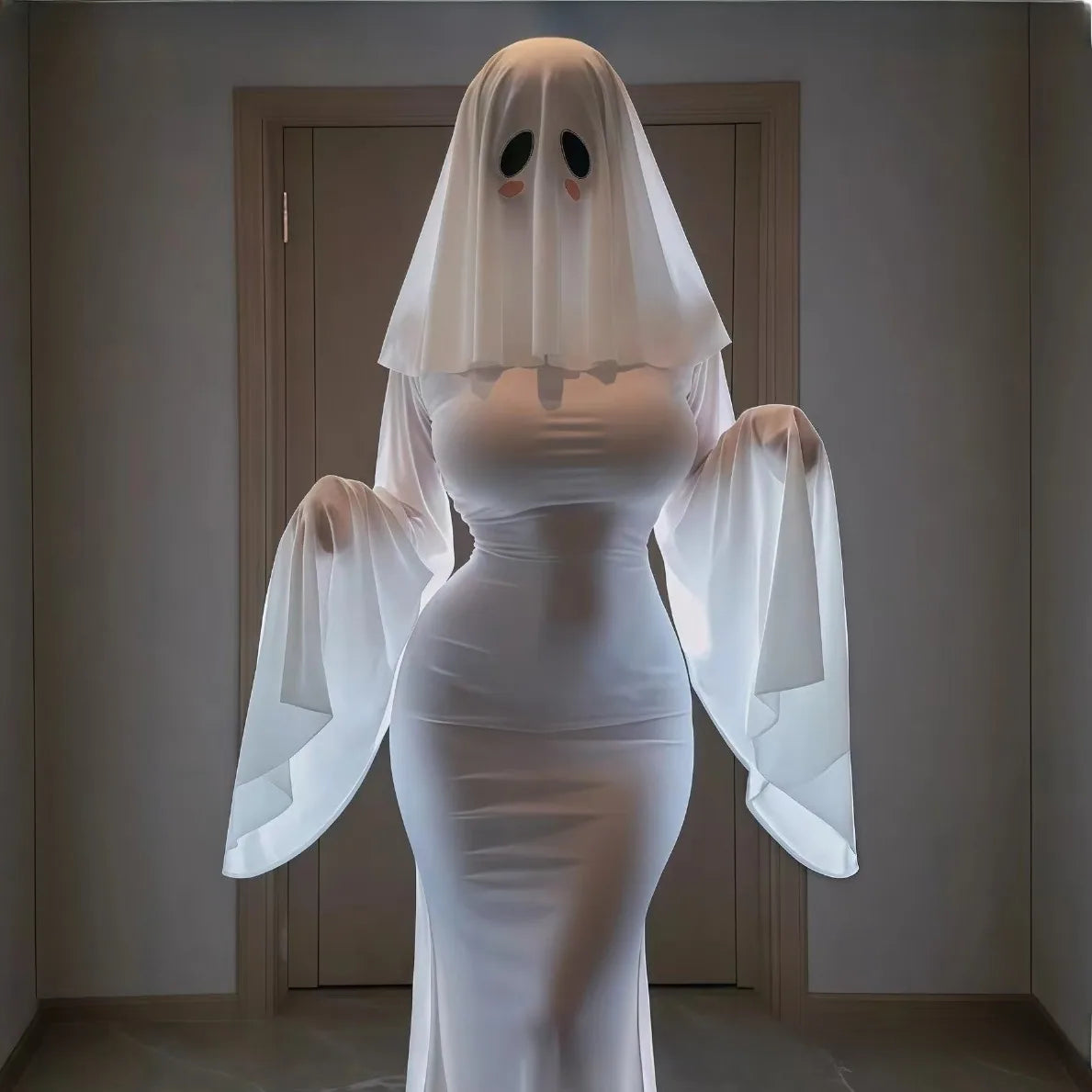 Ice Silk Ghost Long Dress