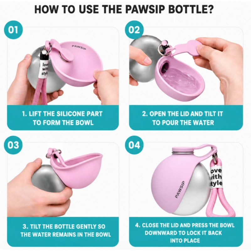 Leak-Proof Portable Dog Water Bottle