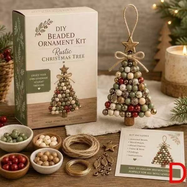 DIY Beaded Christmas Tree Craft Kit - Relaxing Festive Fun