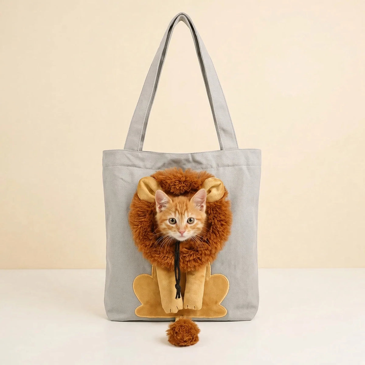 Peek-a-Boo Canvas Pet Carrier Tote