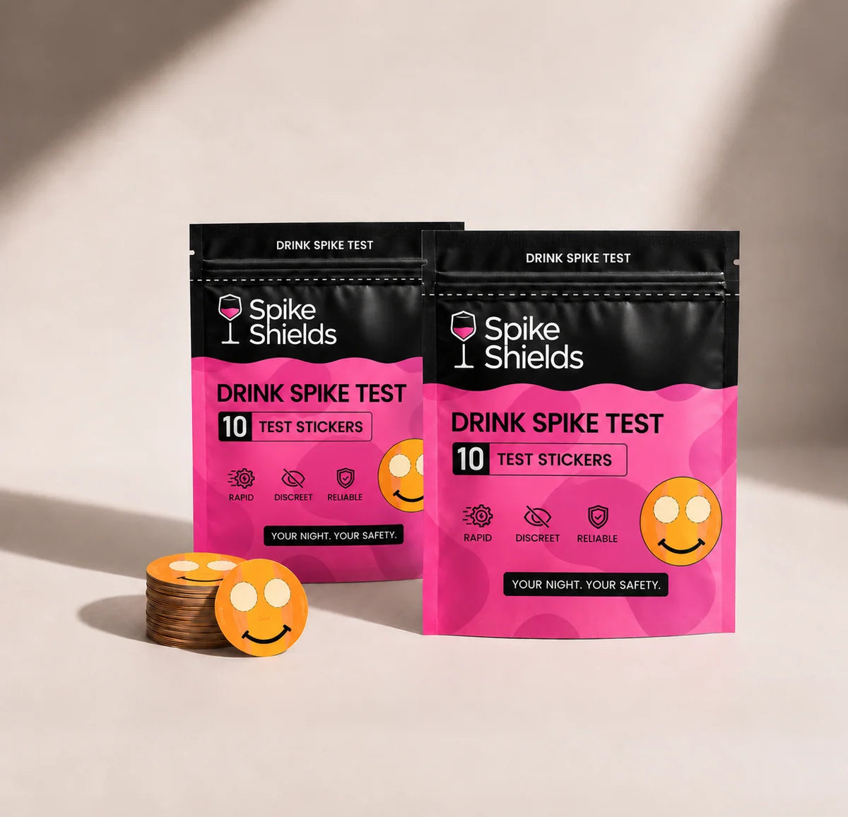 10 Pack Drink Test Stickers - Nightlife Safety