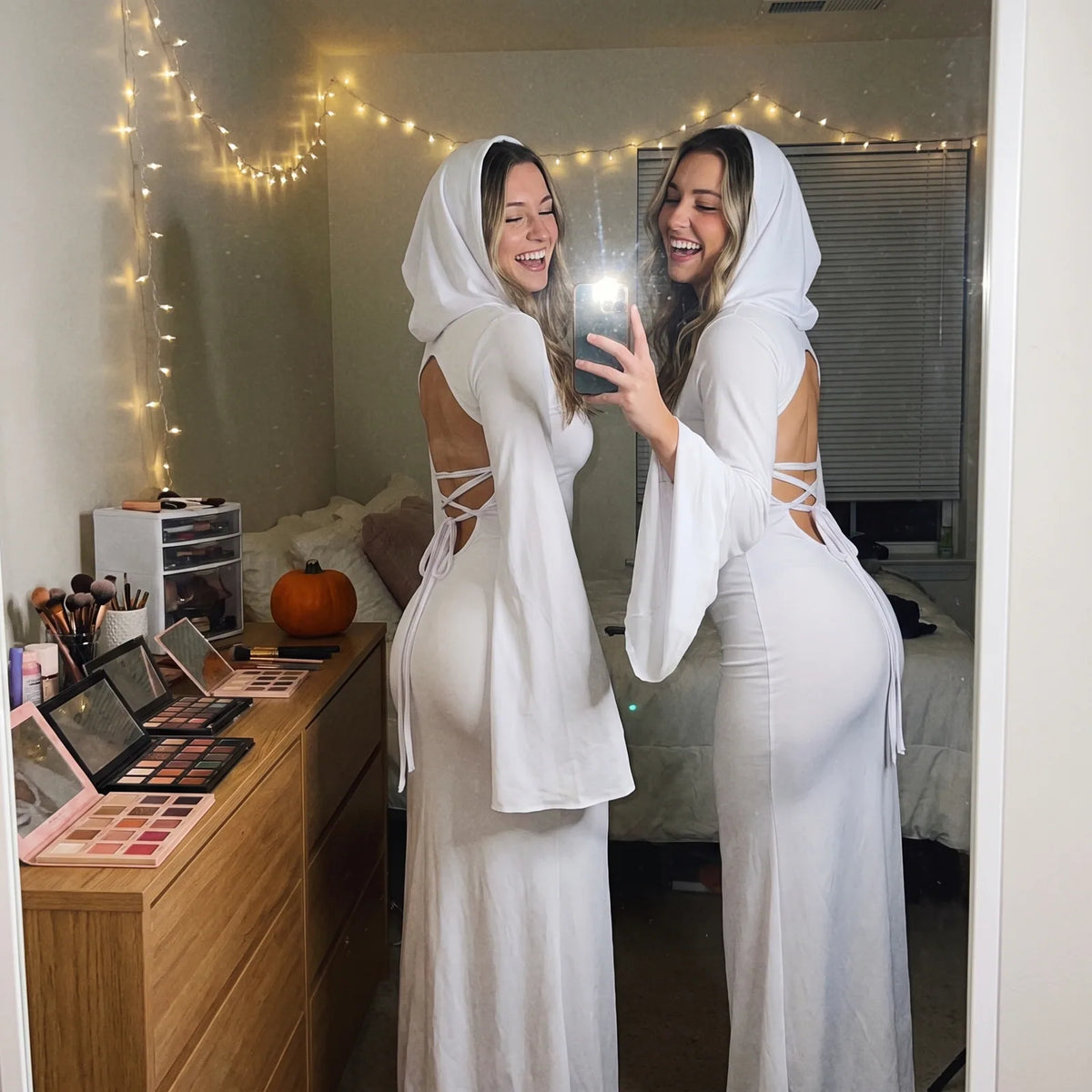 Ice Silk Ghost Long Dress