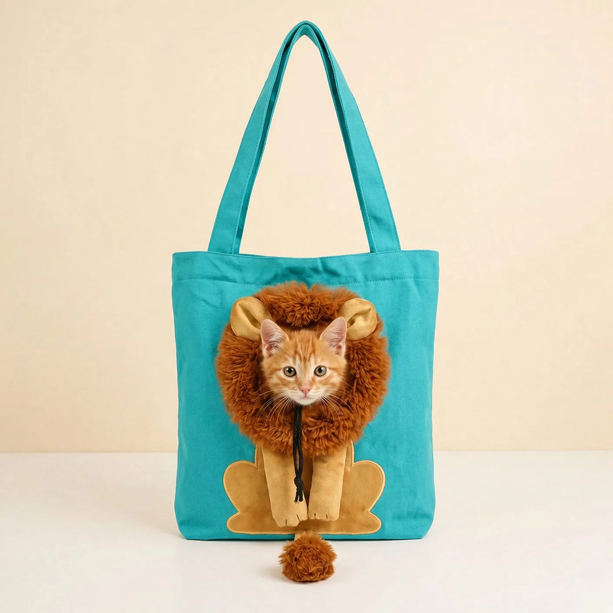 Peek-a-Boo Canvas Pet Carrier Tote