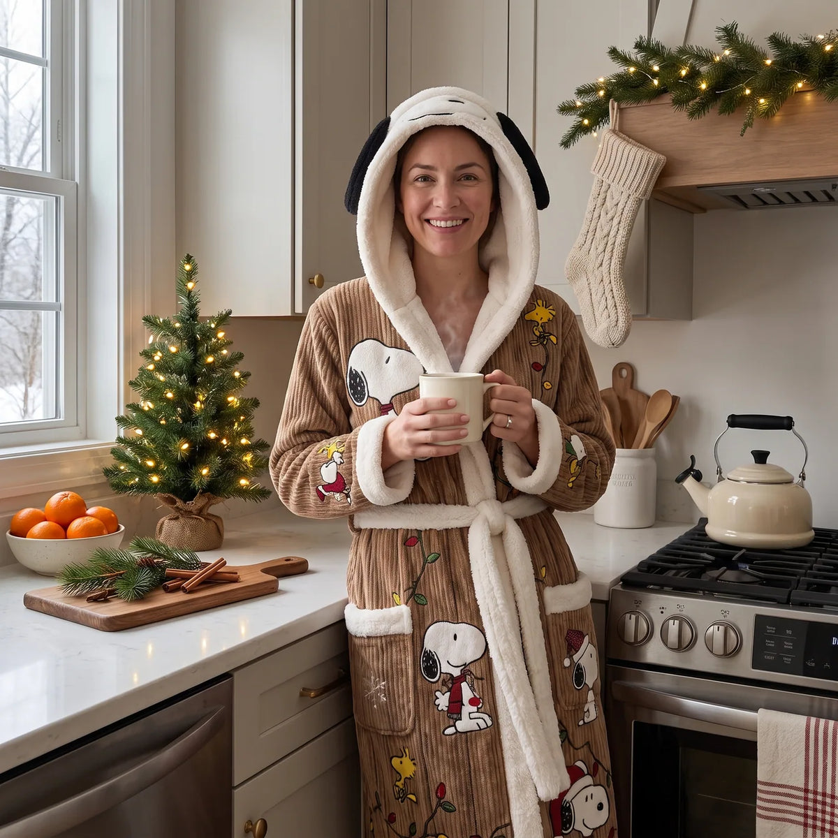 Snoopy Heated Robe