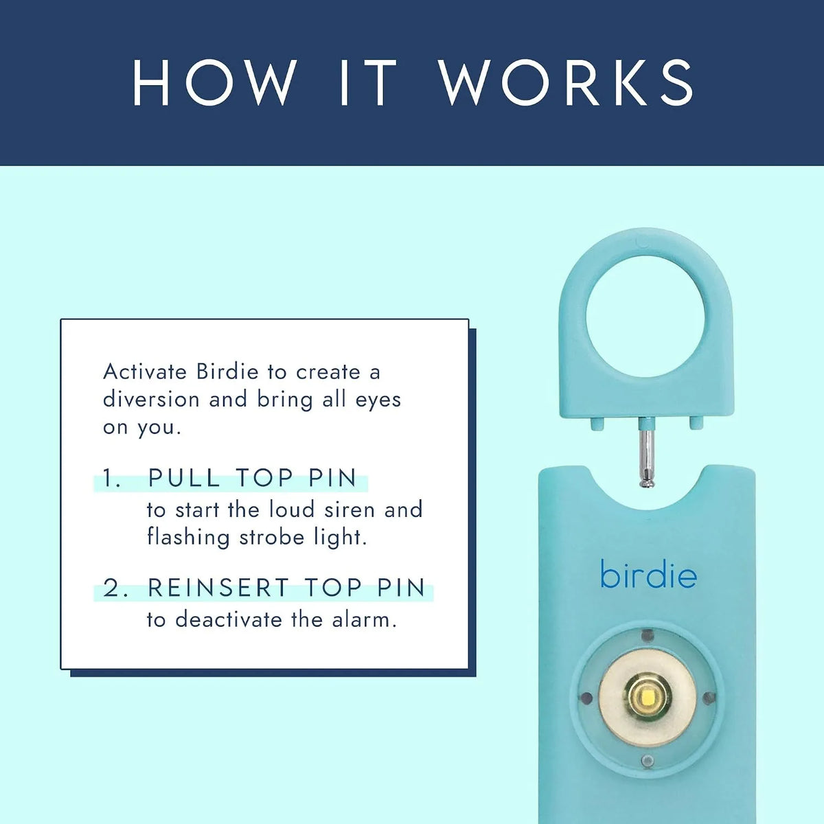 Loud Siren Personal Safety Keychain