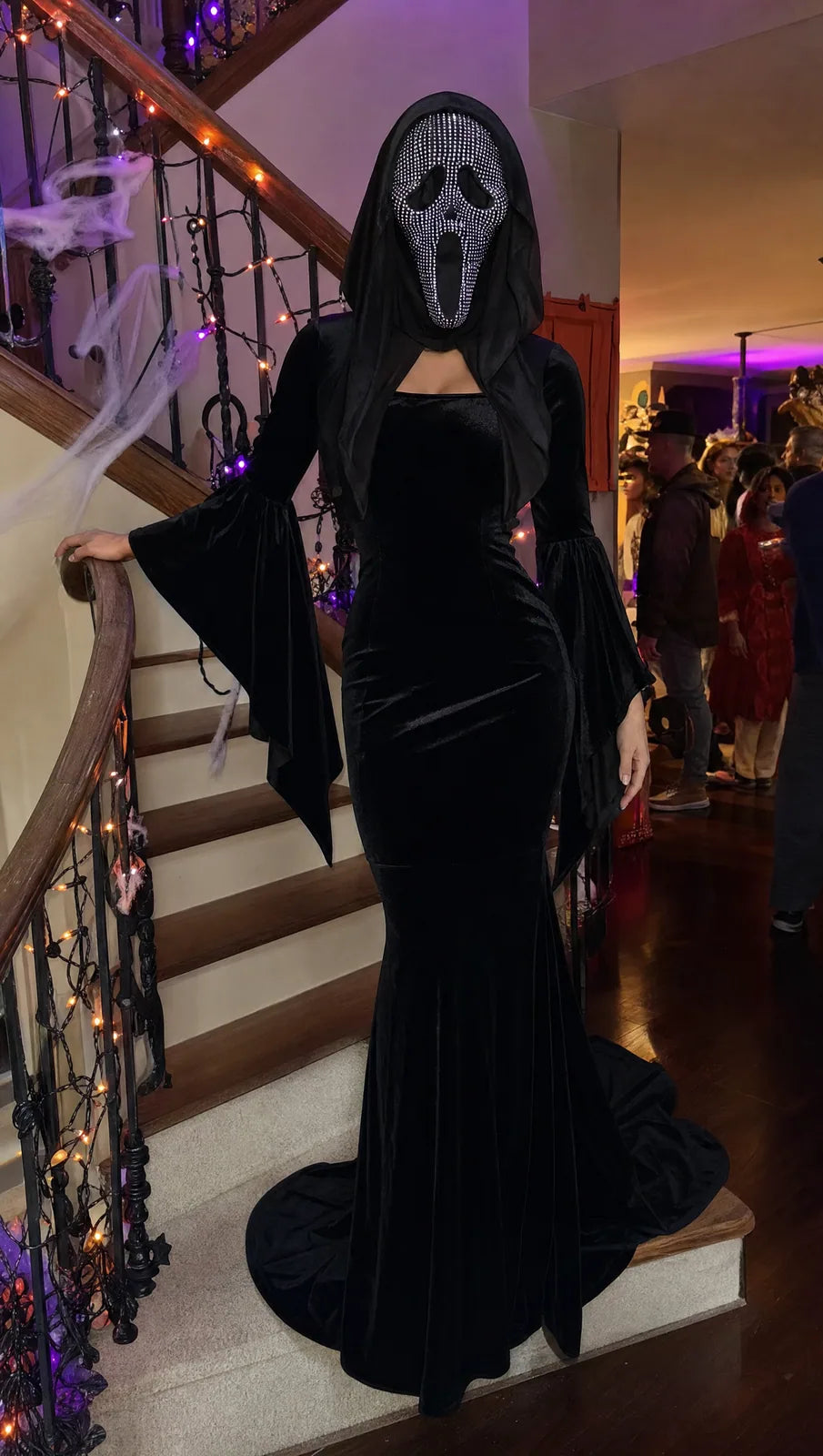 Bejeweled Ghost Lounge Dress