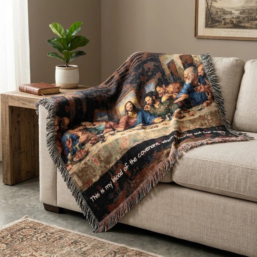 The Last Supper Woven Tapestry Blanket
