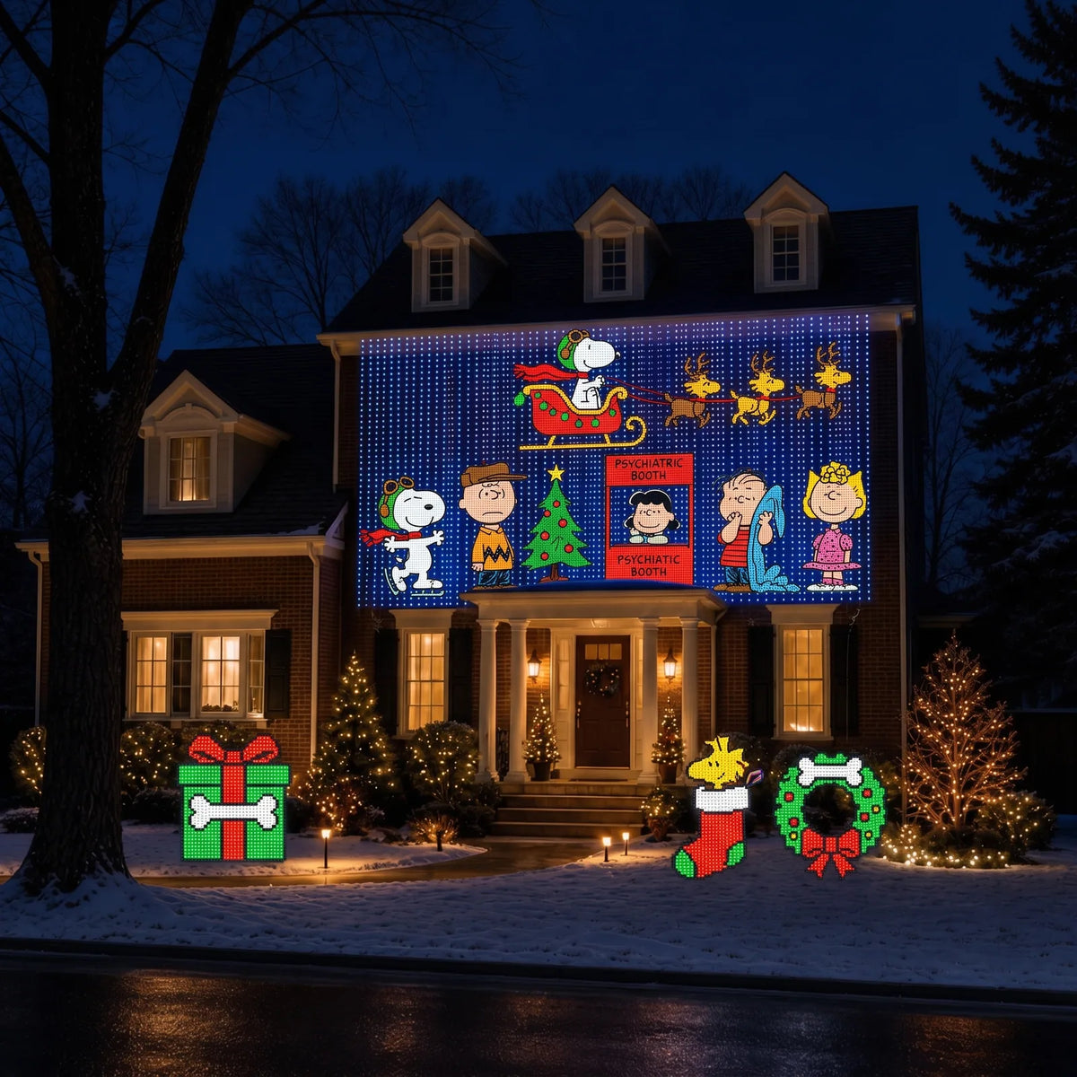Snoopy & Woodstock Holiday String Lights