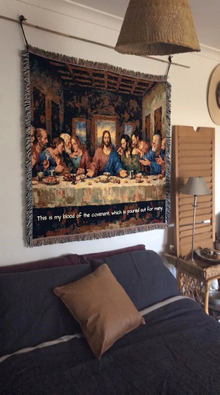 The Last Supper Woven Tapestry Blanket