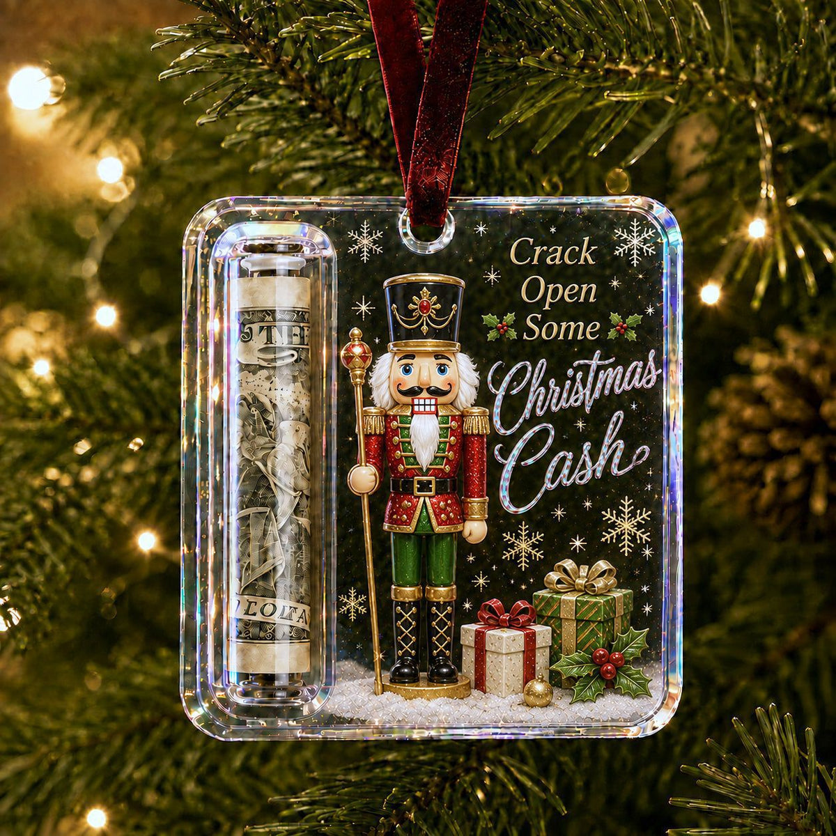 Christmas Cash Gift Ornament - Keepsake Money Gift