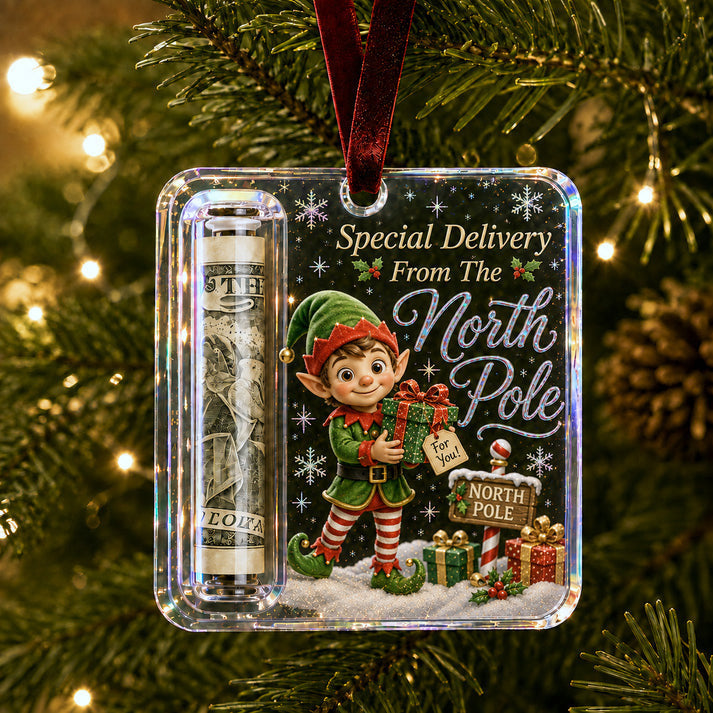 Christmas Cash Gift Ornament - Keepsake Money Gift
