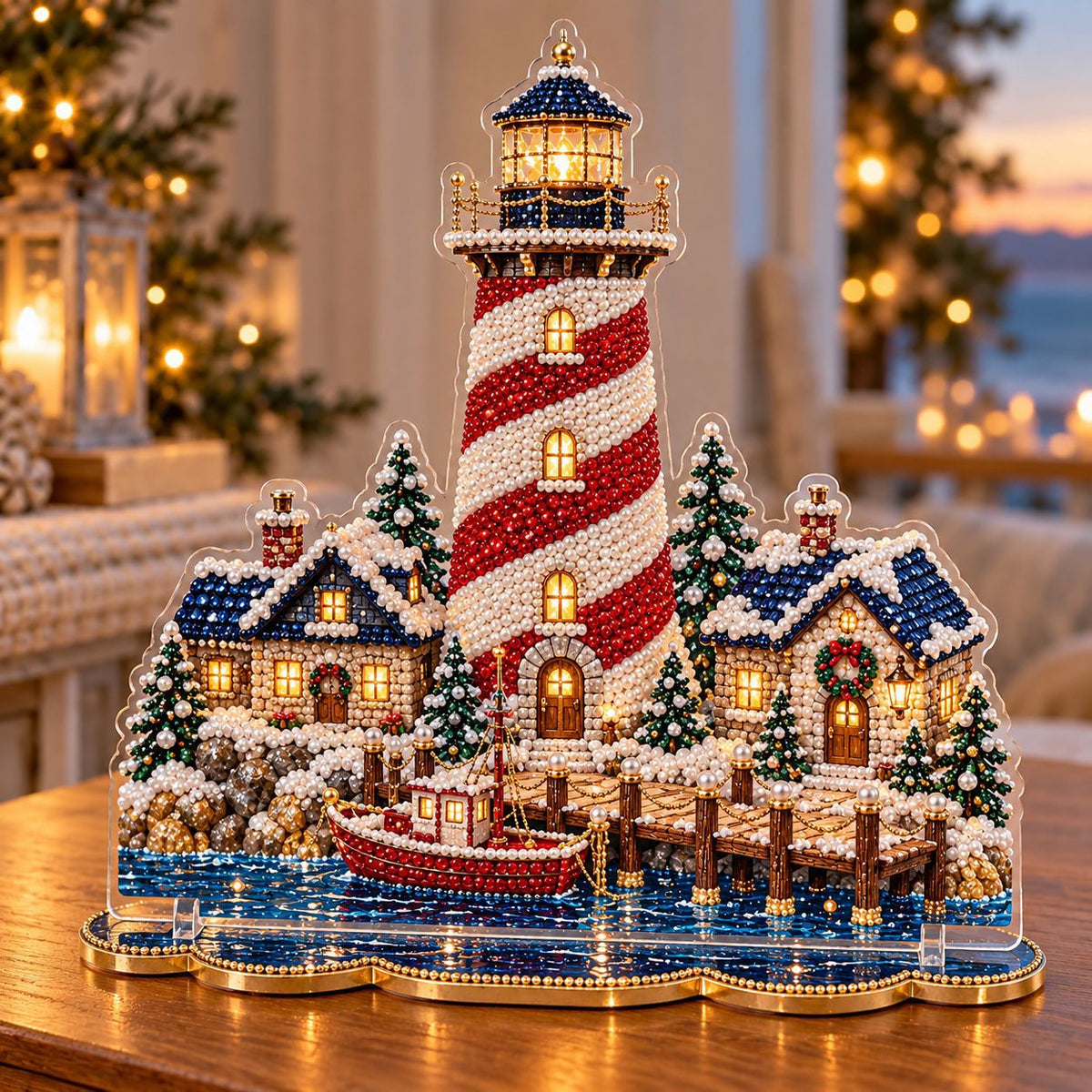Magical Christmas Village Kit - Sparkling Holiday Centerpiece