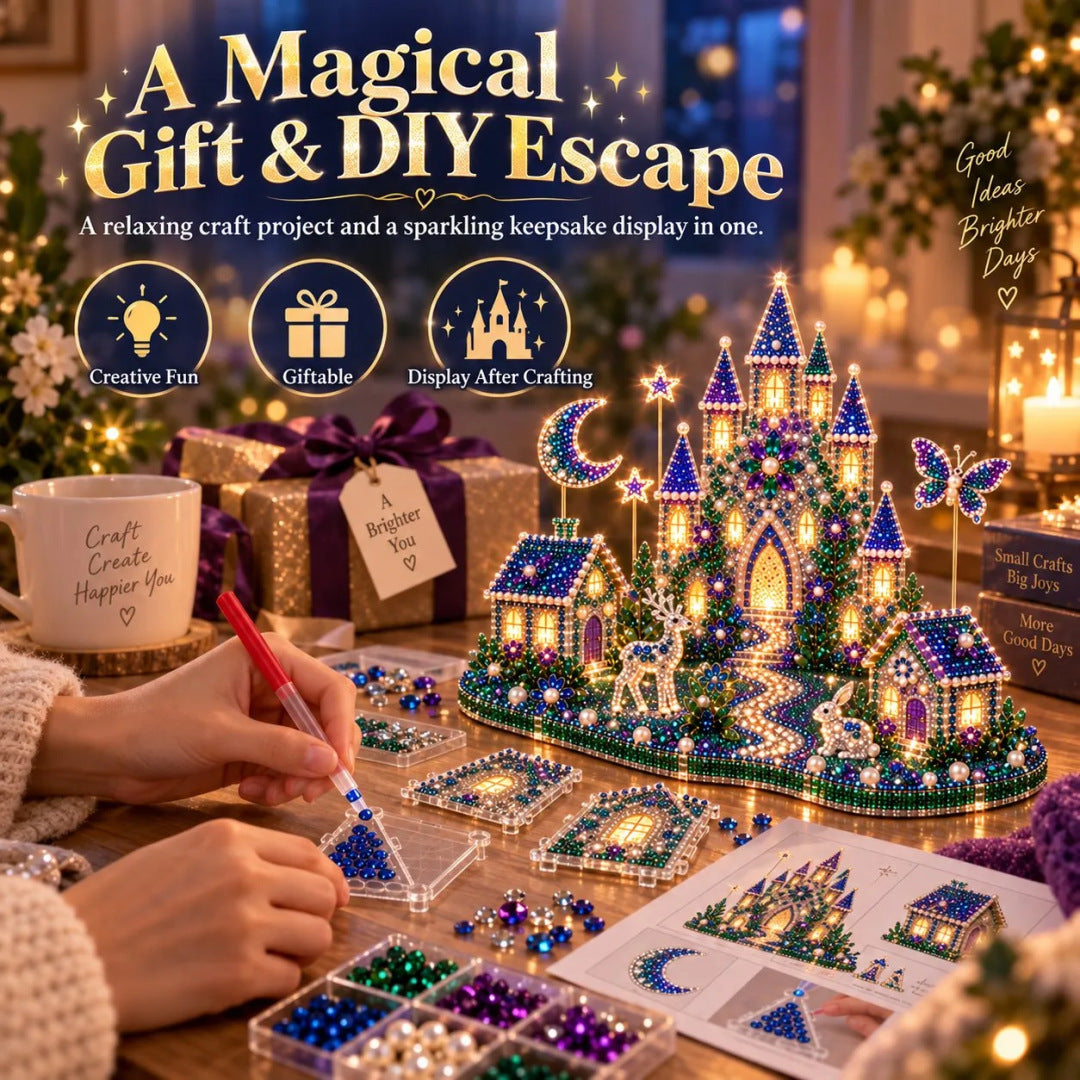 Magical Christmas Village Kit - Sparkling Holiday Centerpiece