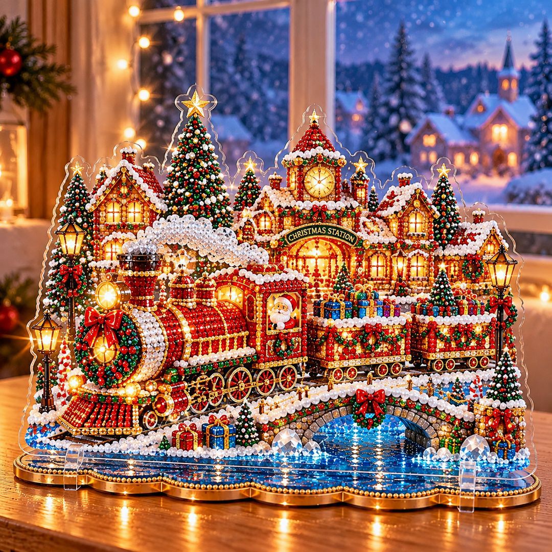 Magical Christmas Village Kit - Sparkling Holiday Centerpiece