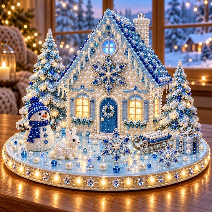 Magical Christmas Village Kit - Sparkling Holiday Centerpiece