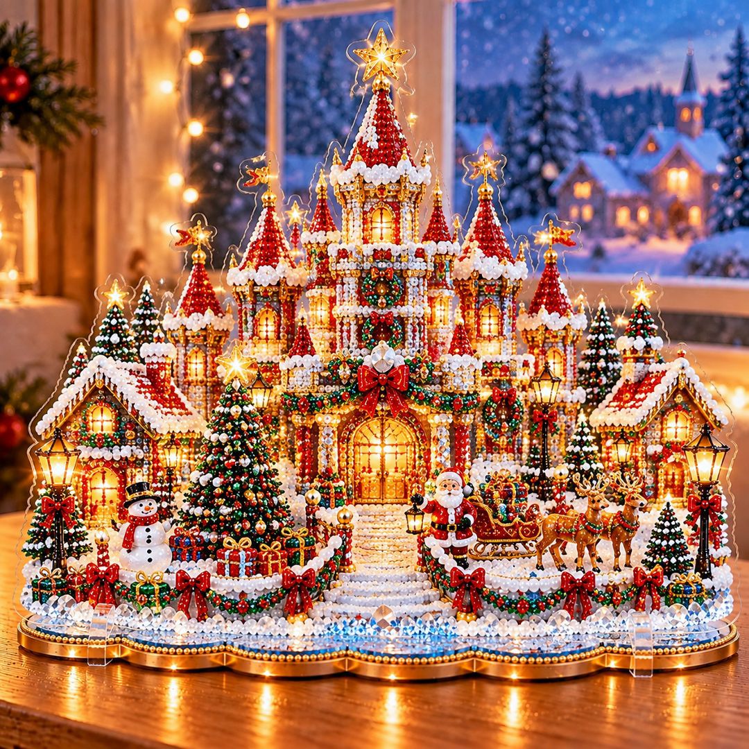 Magical Christmas Village Kit - Sparkling Holiday Centerpiece