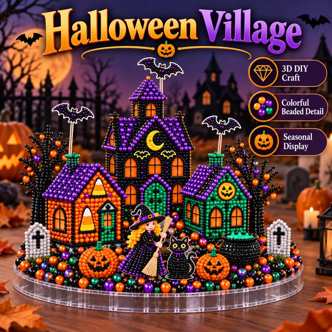 Magical Christmas Village Kit - Sparkling Holiday Centerpiece