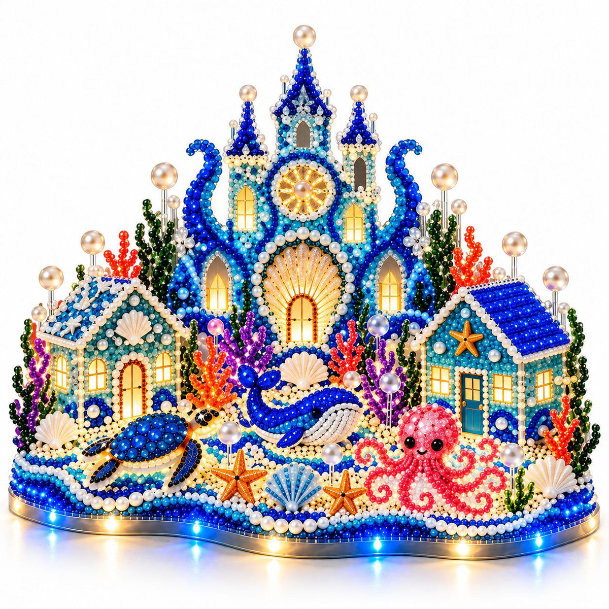 Magical Christmas Village Kit - Sparkling Holiday Centerpiece