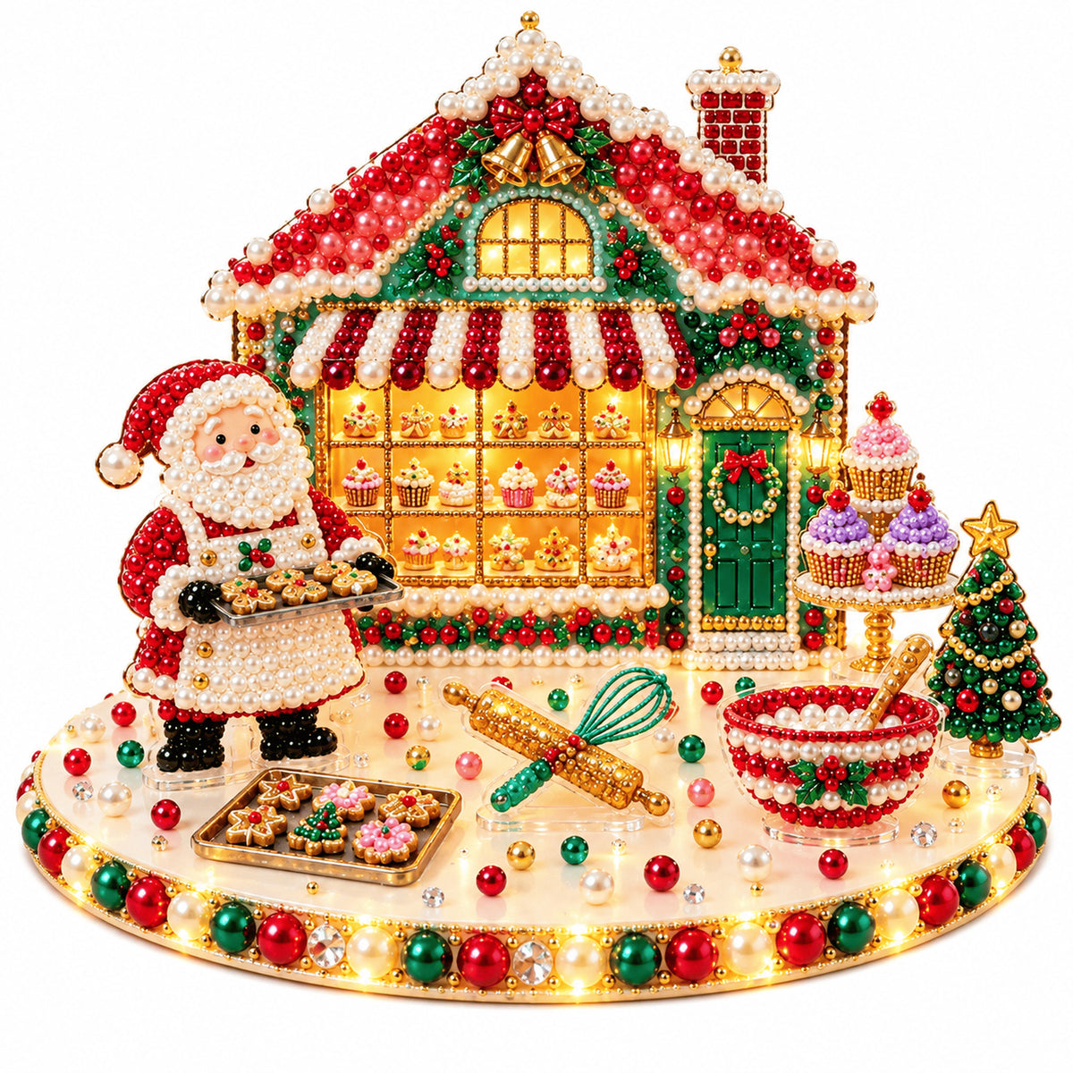 Magical Christmas Village Kit - Sparkling Holiday Centerpiece