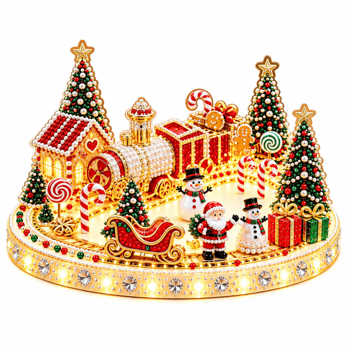 Magical Christmas Village Kit - Sparkling Holiday Centerpiece