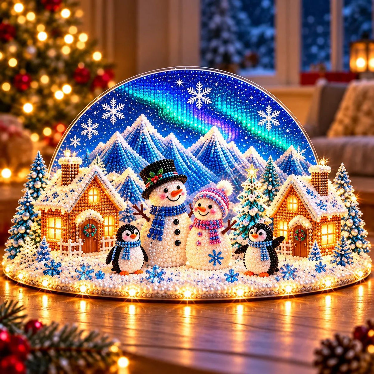 Magical Christmas Village Kit - Sparkling Holiday Centerpiece