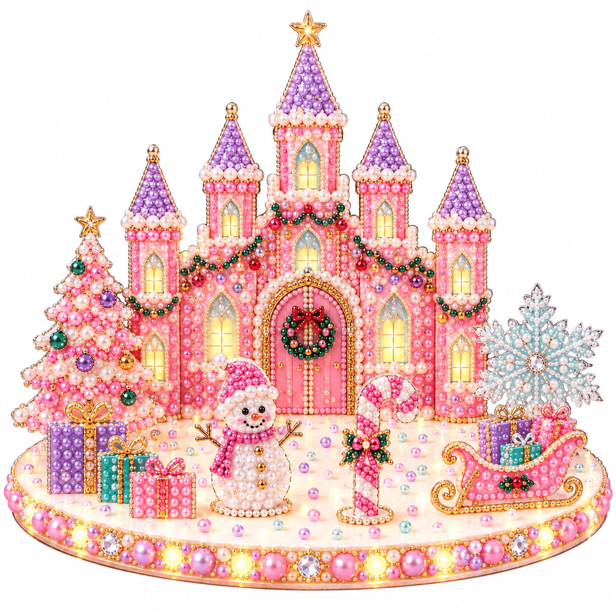 Magical Christmas Village Kit - Sparkling Holiday Centerpiece