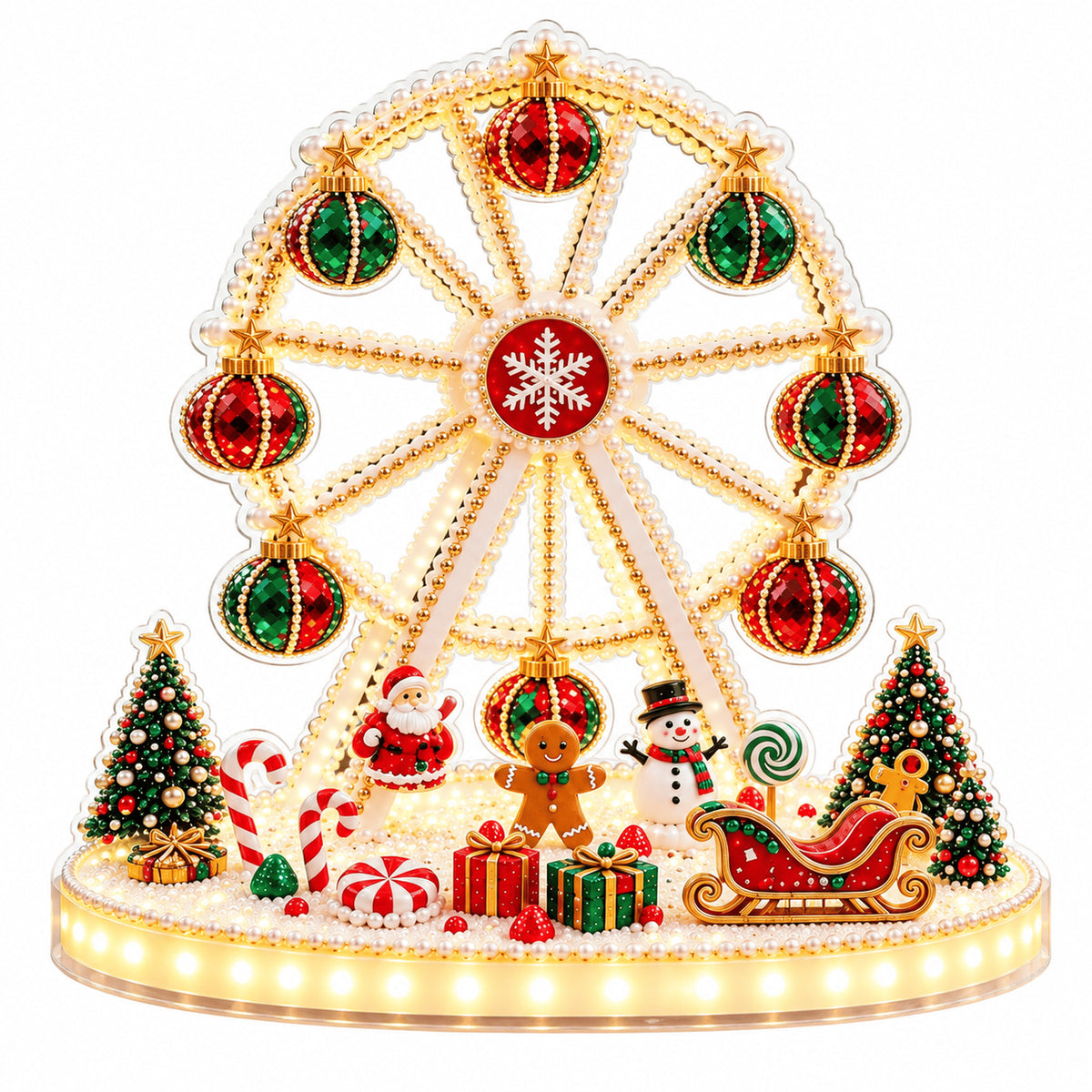 Magical Christmas Village Kit - Sparkling Holiday Centerpiece
