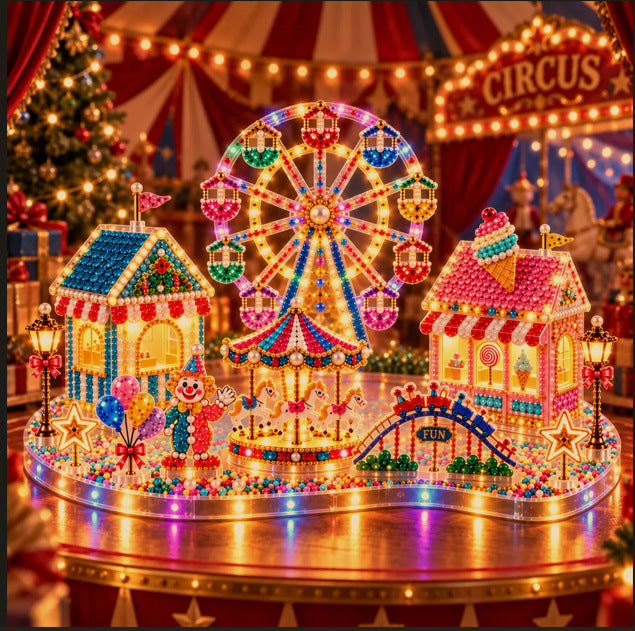 Magical Christmas Village Kit - Sparkling Holiday Centerpiece