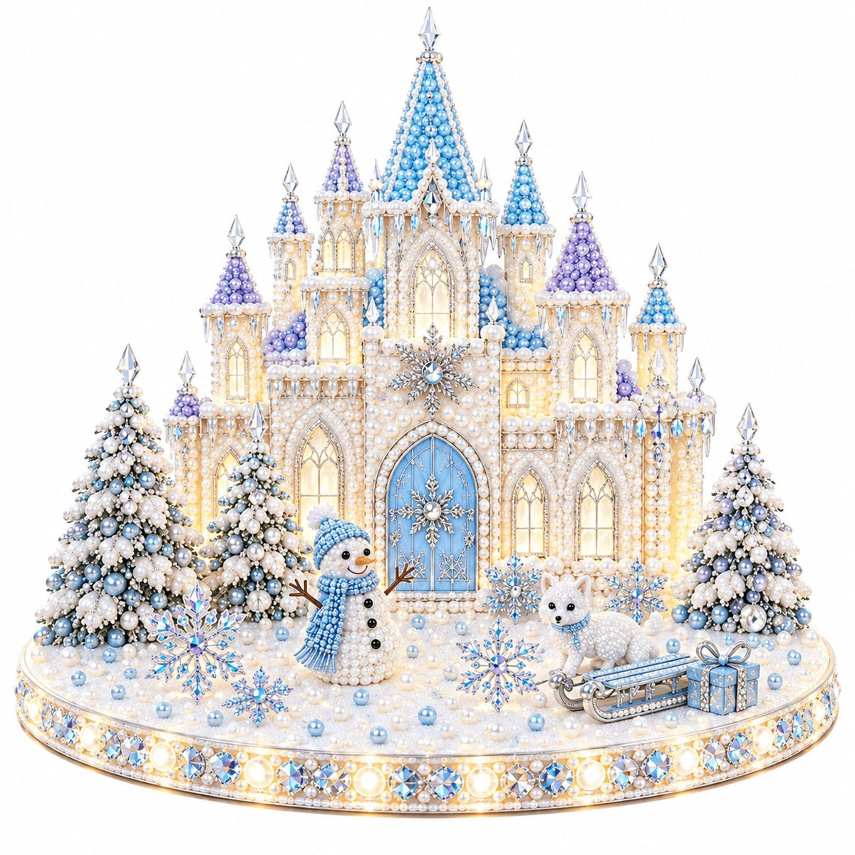 Magical Christmas Village Kit - Sparkling Holiday Centerpiece