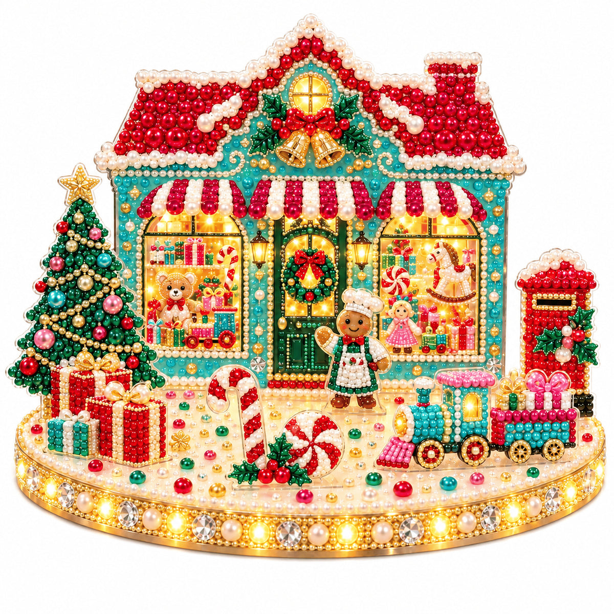 Magical Christmas Village Kit - Sparkling Holiday Centerpiece