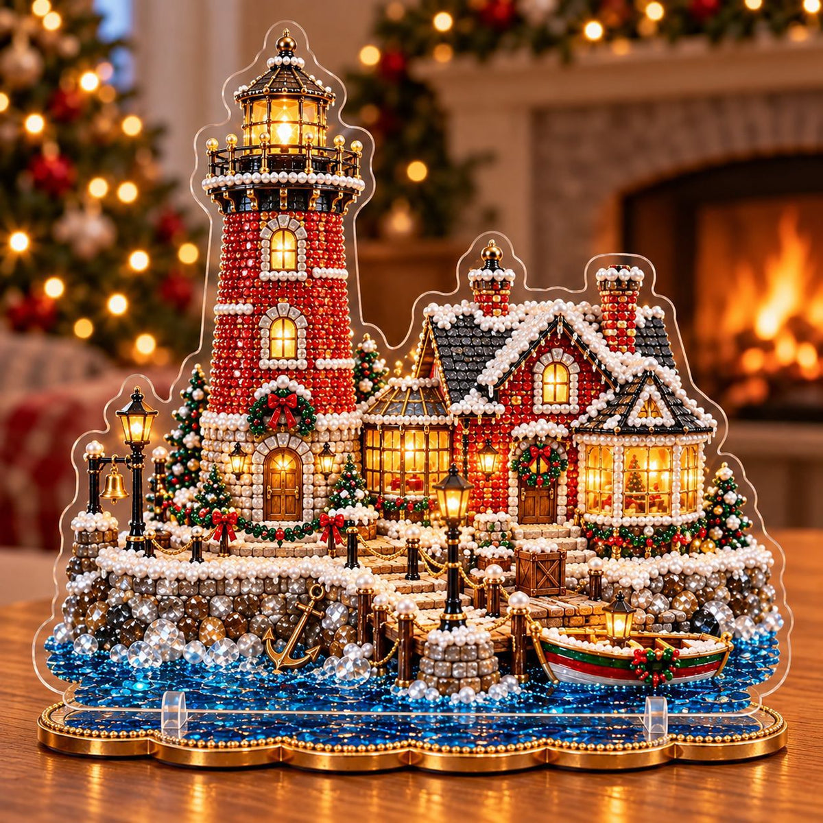 Magical Christmas Village Kit - Sparkling Holiday Centerpiece
