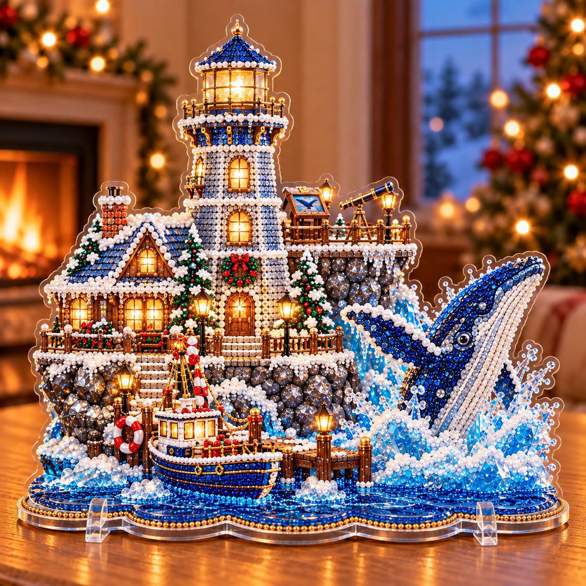 Magical Christmas Village Kit - Sparkling Holiday Centerpiece