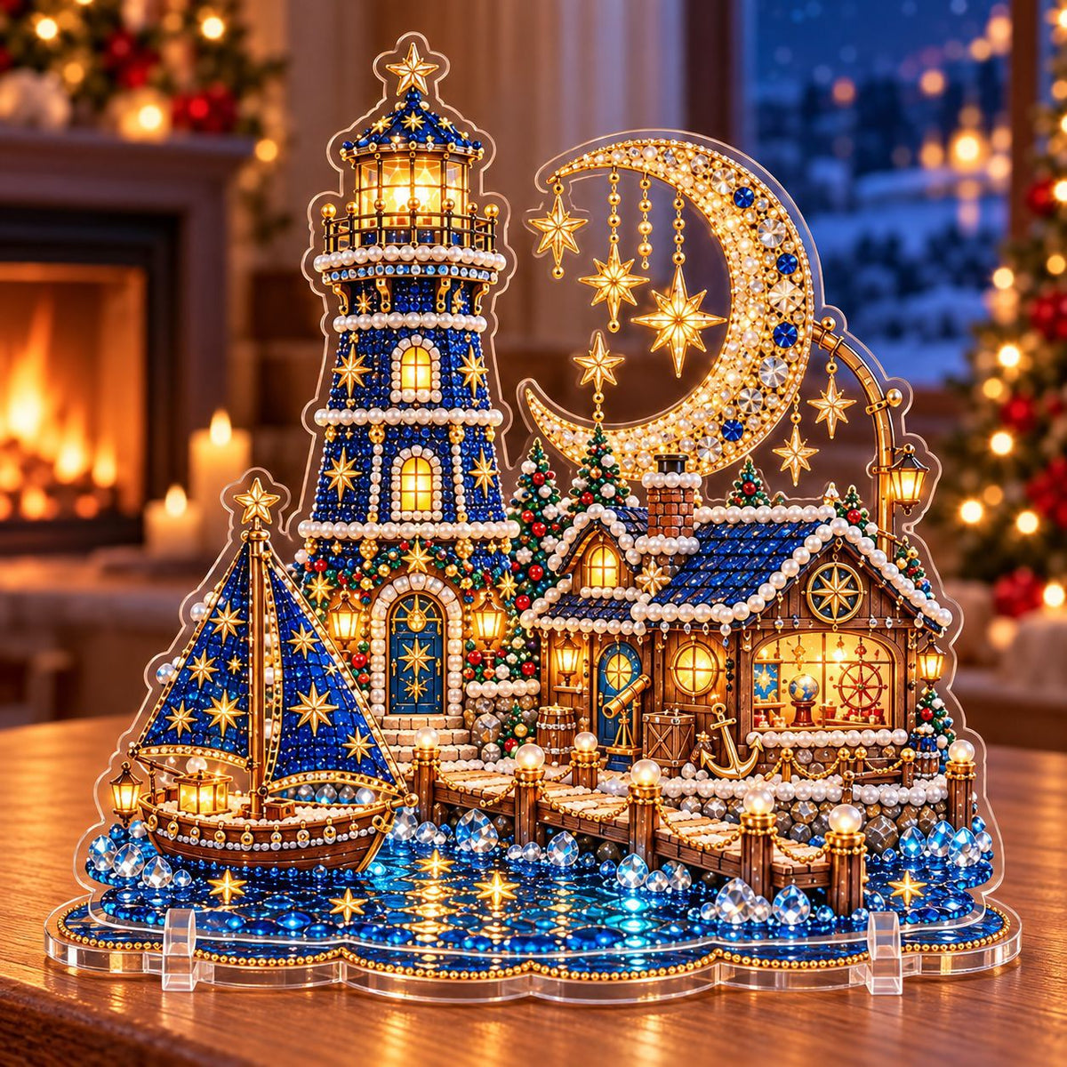 Magical Christmas Village Kit - Sparkling Holiday Centerpiece