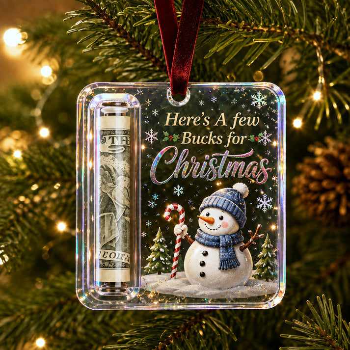 Christmas Cash Gift Ornament - Keepsake Money Gift