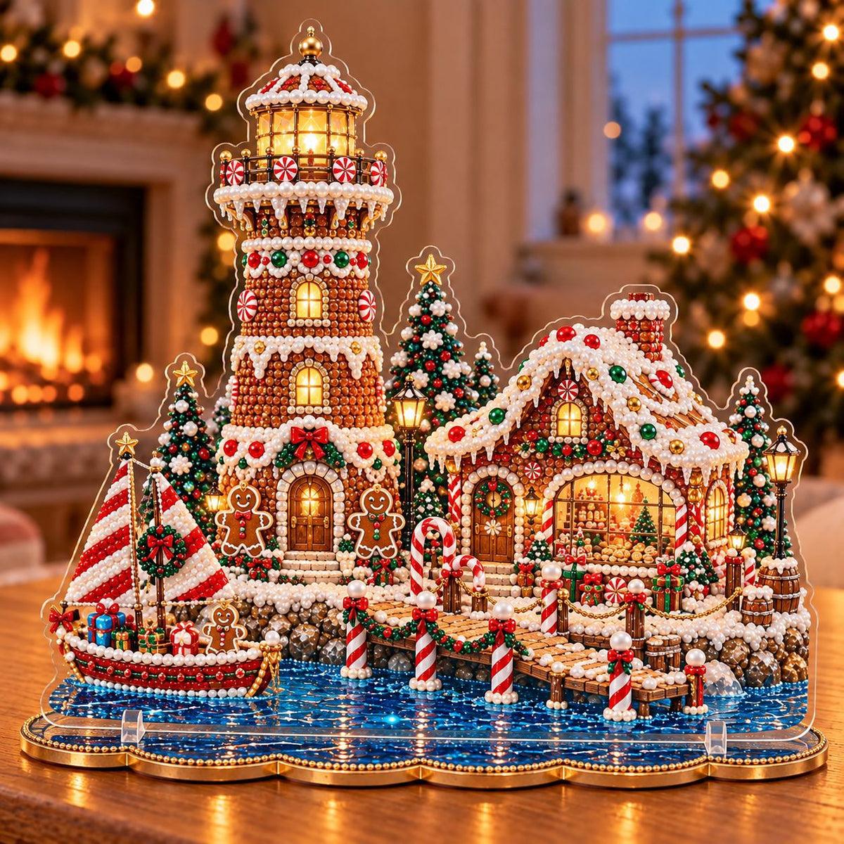 Magical Christmas Village Kit - Sparkling Holiday Centerpiece