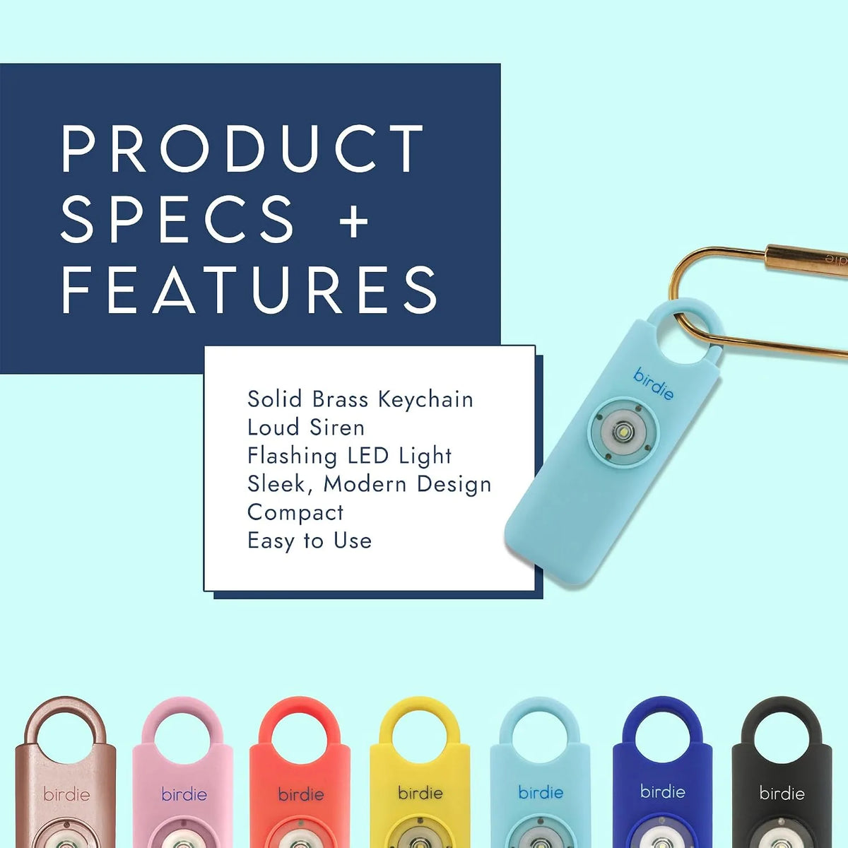 Loud Siren Personal Safety Keychain