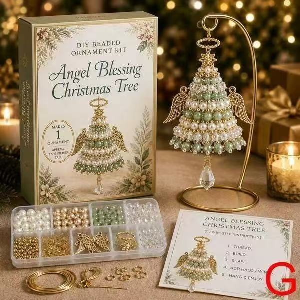 DIY Beaded Christmas Tree Craft Kit - Relaxing Festive Fun
