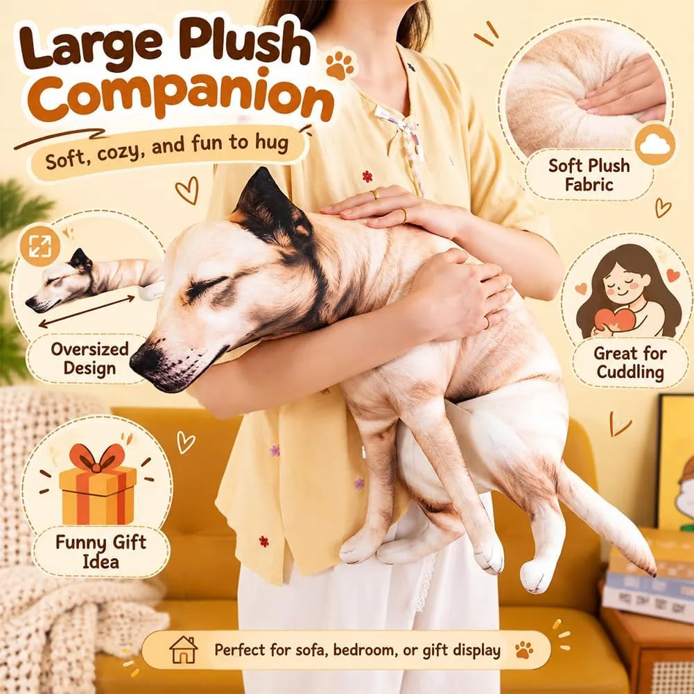 Pooping Dog Throw Pillow