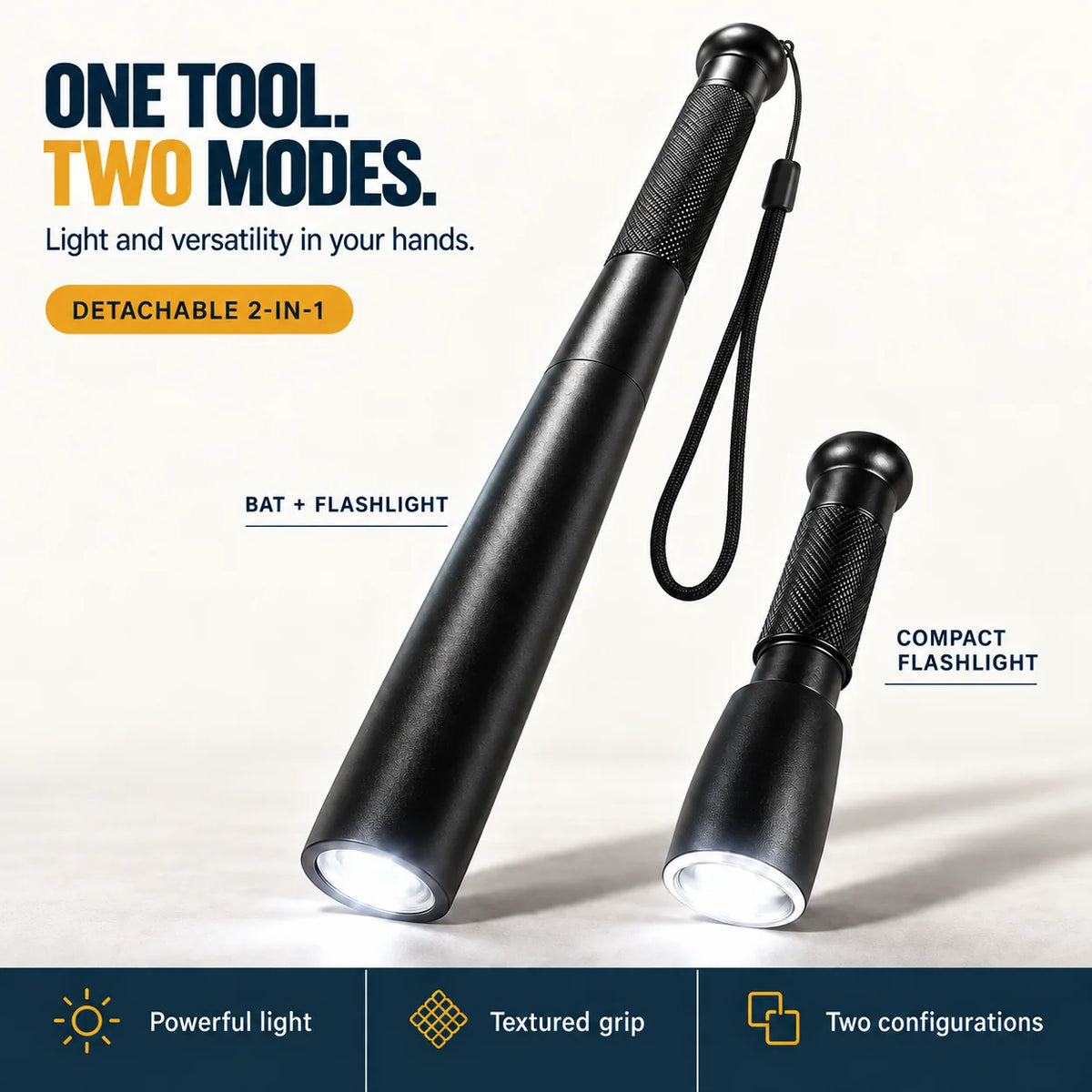 Tactical Aluminum Bat Flashlight