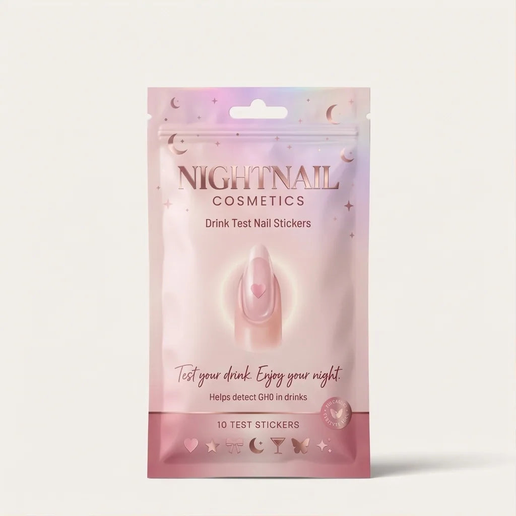 Discreet Nail Stickers for Drink Testing Hidden Safety Test for Night Out