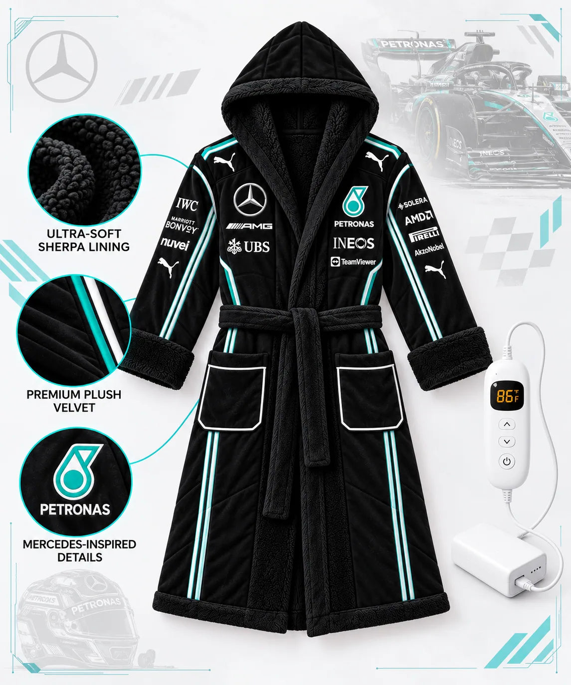 F1 Team Heated Wearable Blanket