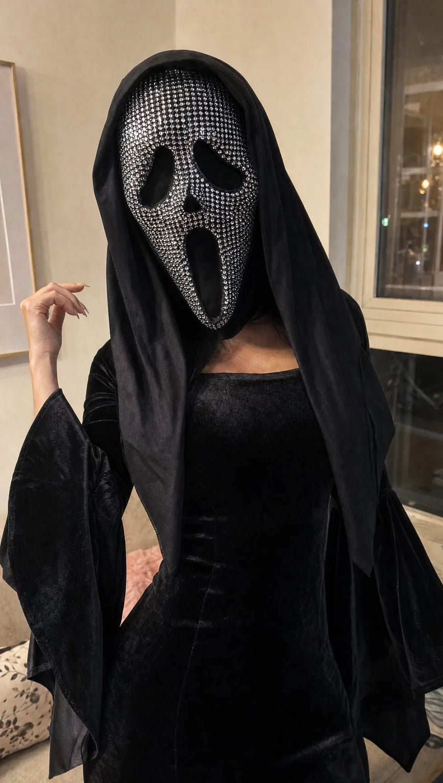 Bejeweled Ghost Lounge Dress