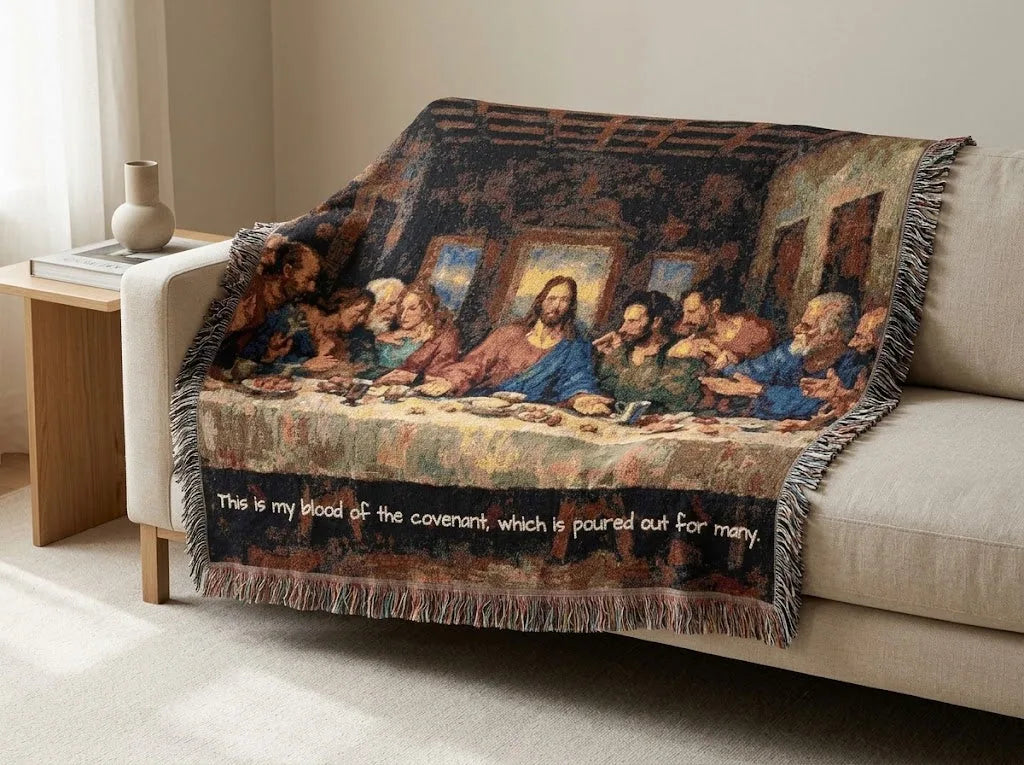 The Last Supper Woven Tapestry Blanket